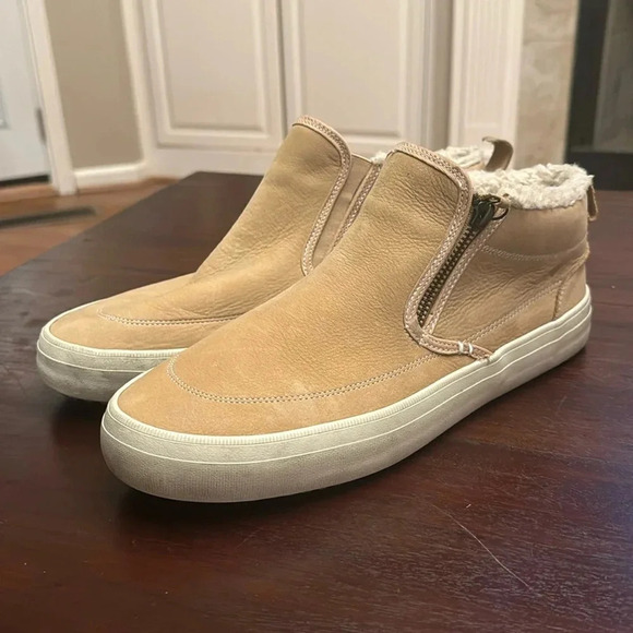 Sperry women’s leather fleece lined booties size 12 - Picture 1 of 8